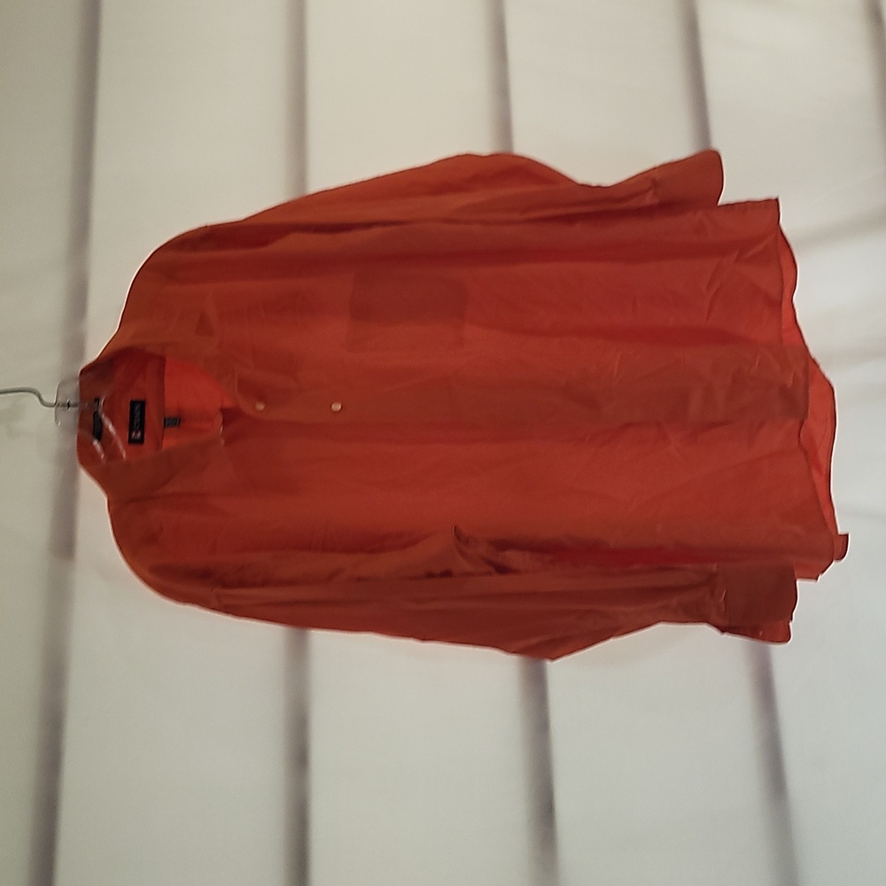 NWOT Men's Orange Chaps Longsleeve Button-down (XXL) - Picture 4 of 12